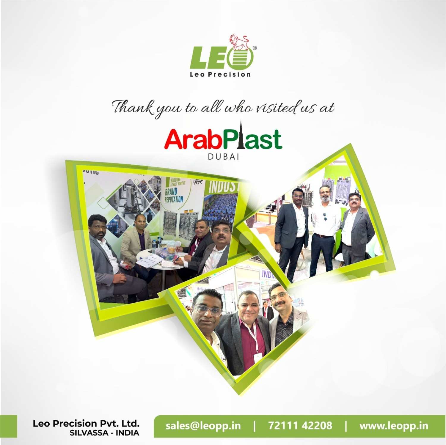 ArabPlast Exhibition - LEO Precision India